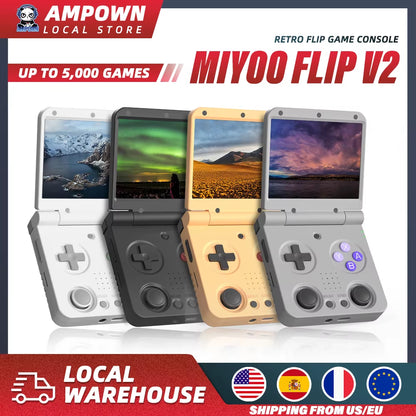 Flip V2 Handheld Game Players 3.5''IPS Screen Linux System Onion OS Video Game Consoles Free Storage Bag Gamer Gift Gaming