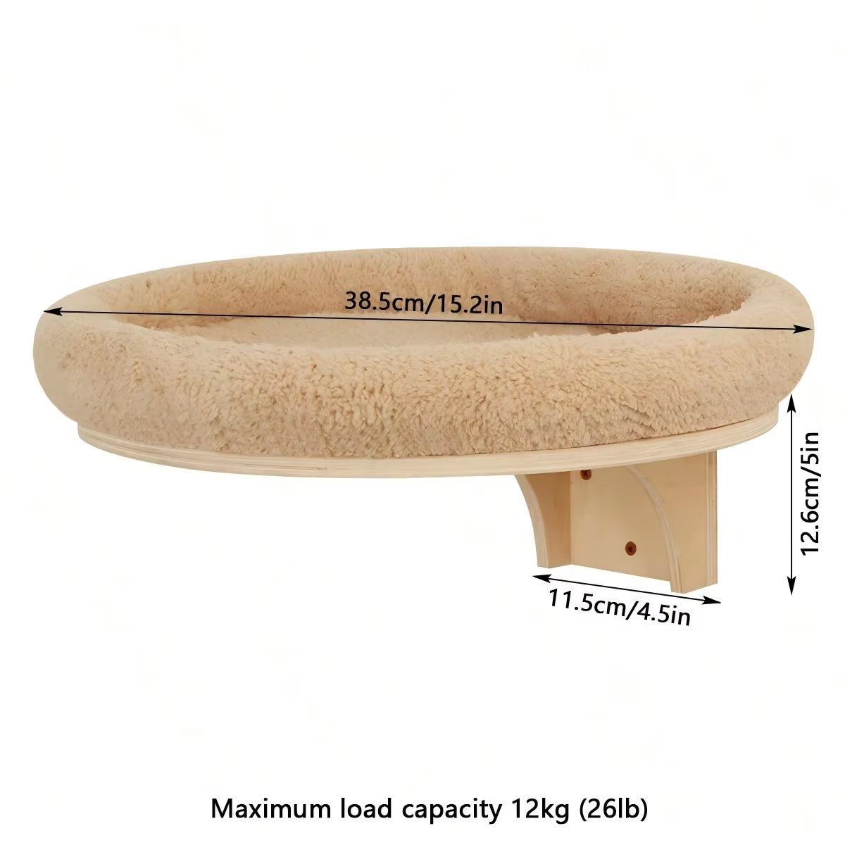 Wall-Mounted Cat Climbing Shelf with Four-Step Stairway and Sisal Scratching Post for Enhanced Pet Play and Comfort