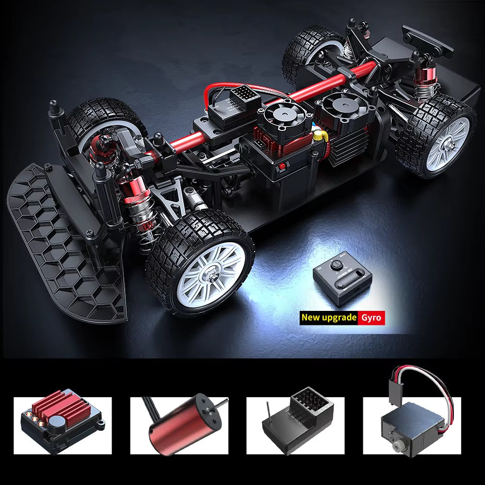 1/14 MJX 14303 High-Speed RC Drift Car - 2.4G Brushless 4WD Off-Road Rally Truck for Adults and Gift Use