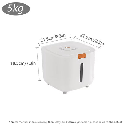 Pet Food Storage Barrel Large Storage Barrel Food Sealed Moisture-Proof Cat Food Barrel Storage Cat Food Dog Food Barrel Pet Foo