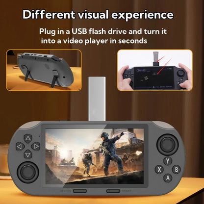 SF3000 Retro Handheld Video Game Console Linux System 4.5 Inch 854*480 IPS Screen 3000Mah Portable Pocket Video Player Games
