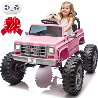 Licensed Chevrolet Cheyenne 24V Ride-On Car with 4x200W Motors and Remote Control - 24 Volt Ride-On Toy for Children