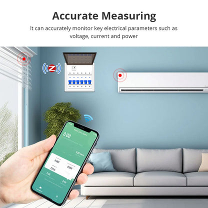 Smart Energy Meter Zigbee Wifi Monitor Electric Sensor Real-Time Measure Work with Tuya Zigbee2Mqtt Home Assistant