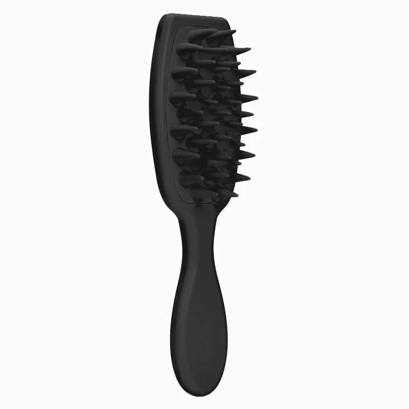 Long Handle Silicone Shampoo Brush for Scalp Massage and Hair Washing