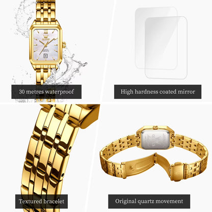 Luxury Brands Women'S Watches Trend Waterproof Simple Atmosphere Stainless Steel Quartz Wrist Watch Original Certification