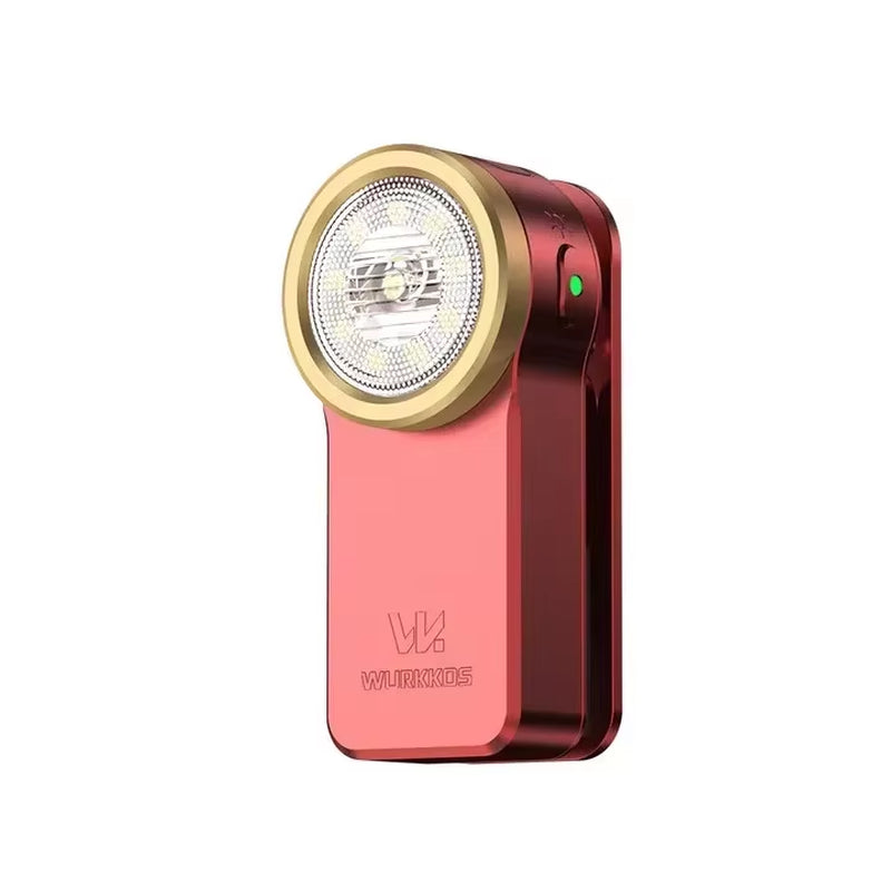 HD03 680LM Mini Clip Light USB C Rechargeable Pocket Flashlight Spotlight/Floodlight Portable EDC RGB Torch with Magnet