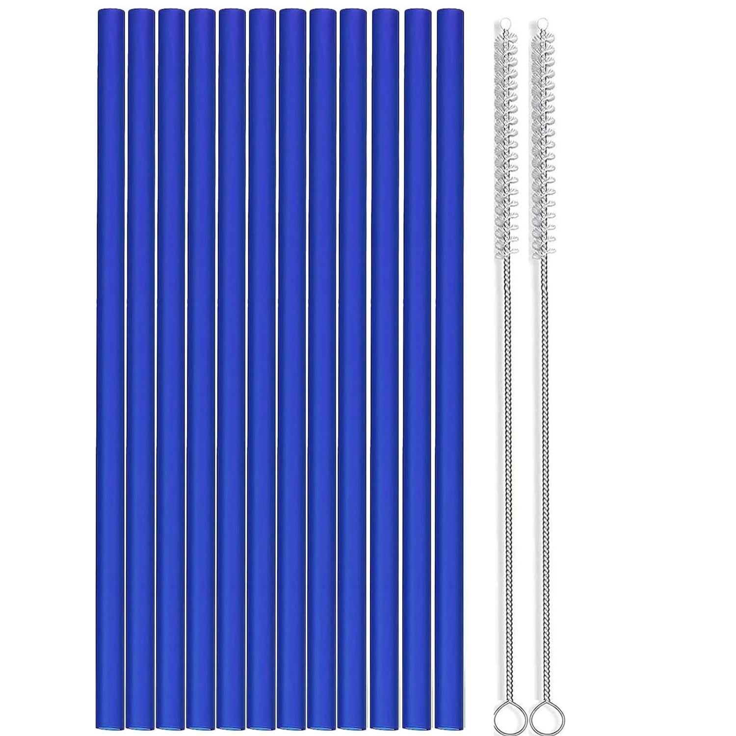 Set of 12 Long Color Replacement Straws for 40 Oz and 30 Oz Tumblers