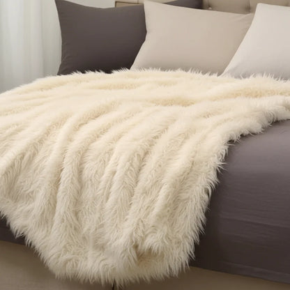 Mongolian Faux Fur Luxury Throw