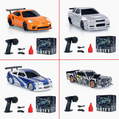 2.4G Remote Control 1/43 Scale High-Speed 4WD Drift Car Model