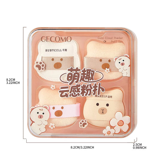 Dual-Use Soft Marshmallow Air Cushion Sponge Powder Puff for Liquid Foundation and Daily Cosmetic Application