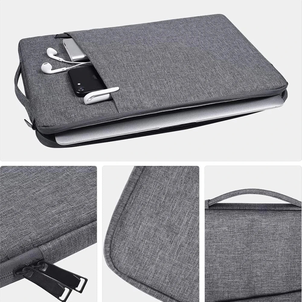 Waterproof Laptop Sleeve Handbag Case for MacBook Pro Air and Other Laptops - Fits 13.3" to 16" Inch Devices
