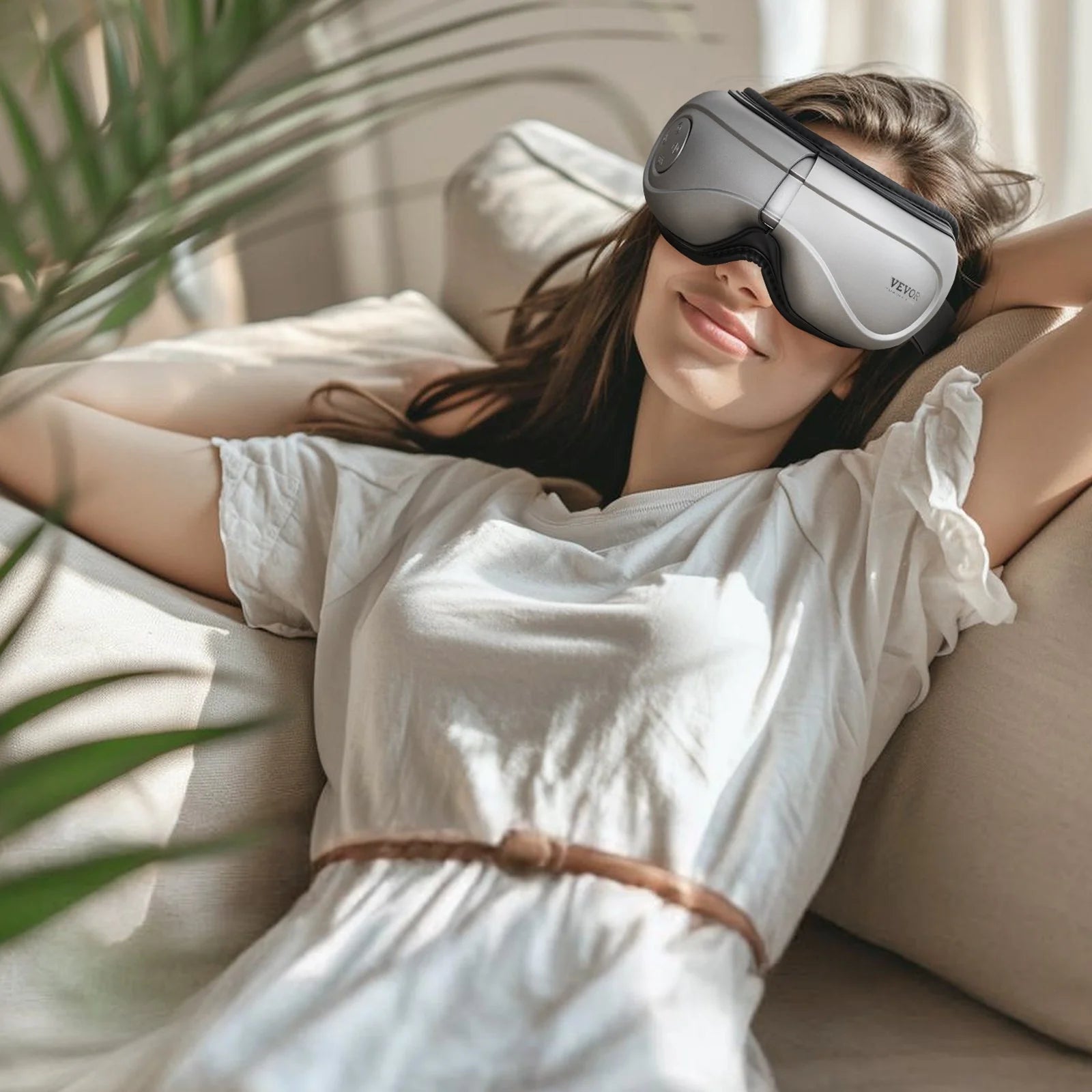 Heated Eye Massager Eye Care Device 5 Modes Bluetooth Music 180¡Ã Foldable