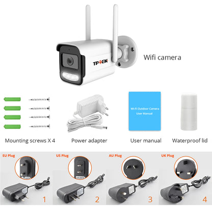 4K 8MP IP Camera Outdoor Wifi Security Camera Wireless Surveillance Wi Fi Bullet Waterproof IP Video Home Camara Camhi Camhipro