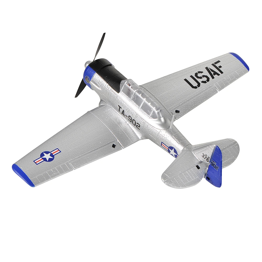 TOP RC HOBBY AT-6 2.4Ghz 4CH 450Mm Wingspan EPP 6-Axis Gyro One-Key U-Turn Aerobatic RC Airplane RTF for Beginners