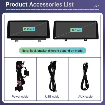 Wireless CarPlay and Android Auto Multimedia Display for BMW 1 Series E81 E82 E87 E88 with CCC and CIC Systems