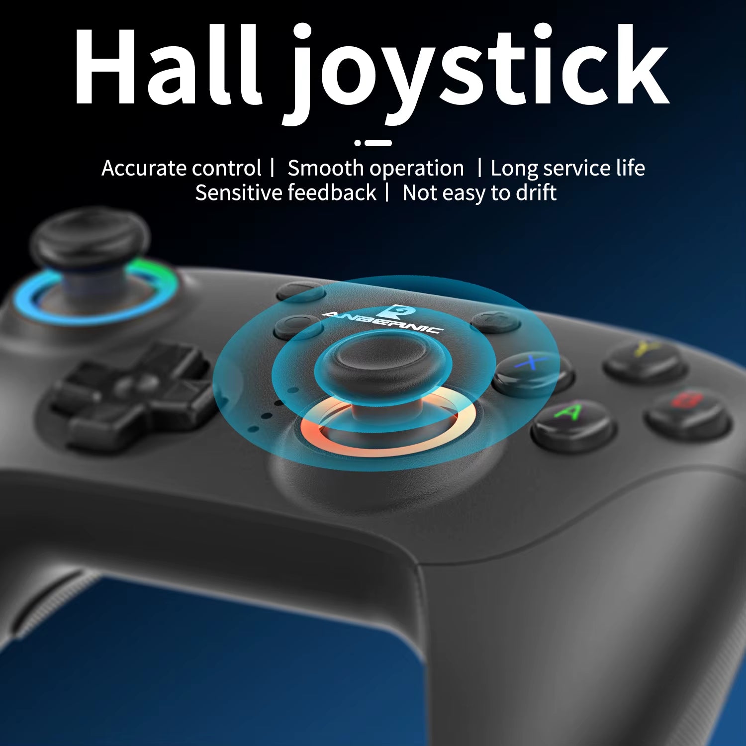 ANBERNIC RG P01 Gamepad Wireless Gaming Controller  Trigger Joystick Macro Key RGB Breathing Light for Switch PC Android IOS