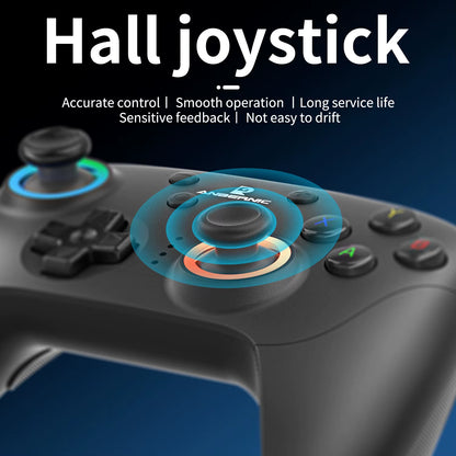 ANBERNIC RG P01 Gamepad Wireless Gaming Controller  Trigger Joystick Macro Key RGB Breathing Light for Switch PC Android IOS