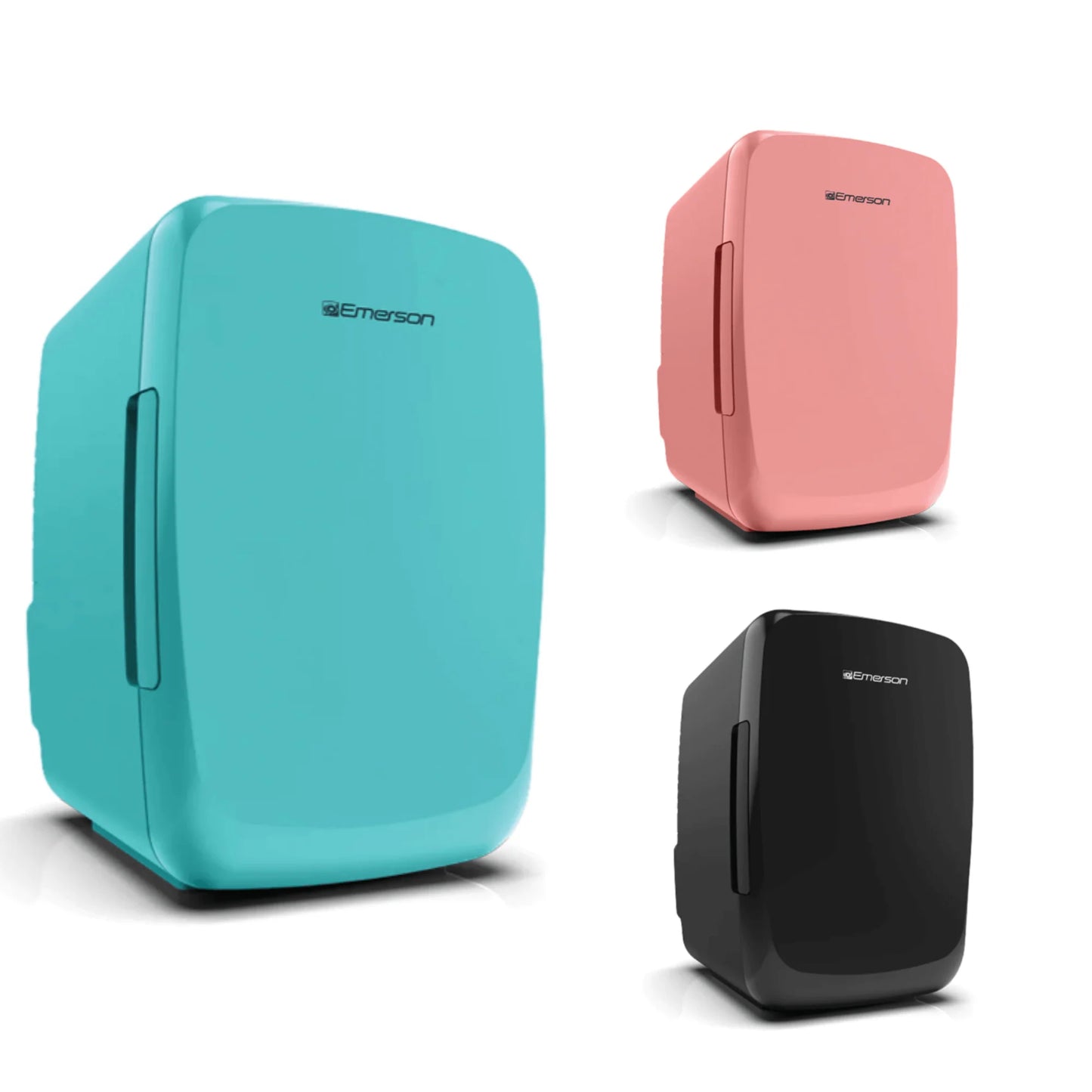 Emerson Portable Mini Fridge Cooler Quiet W Secure Latch and Holds up to 6 Cans