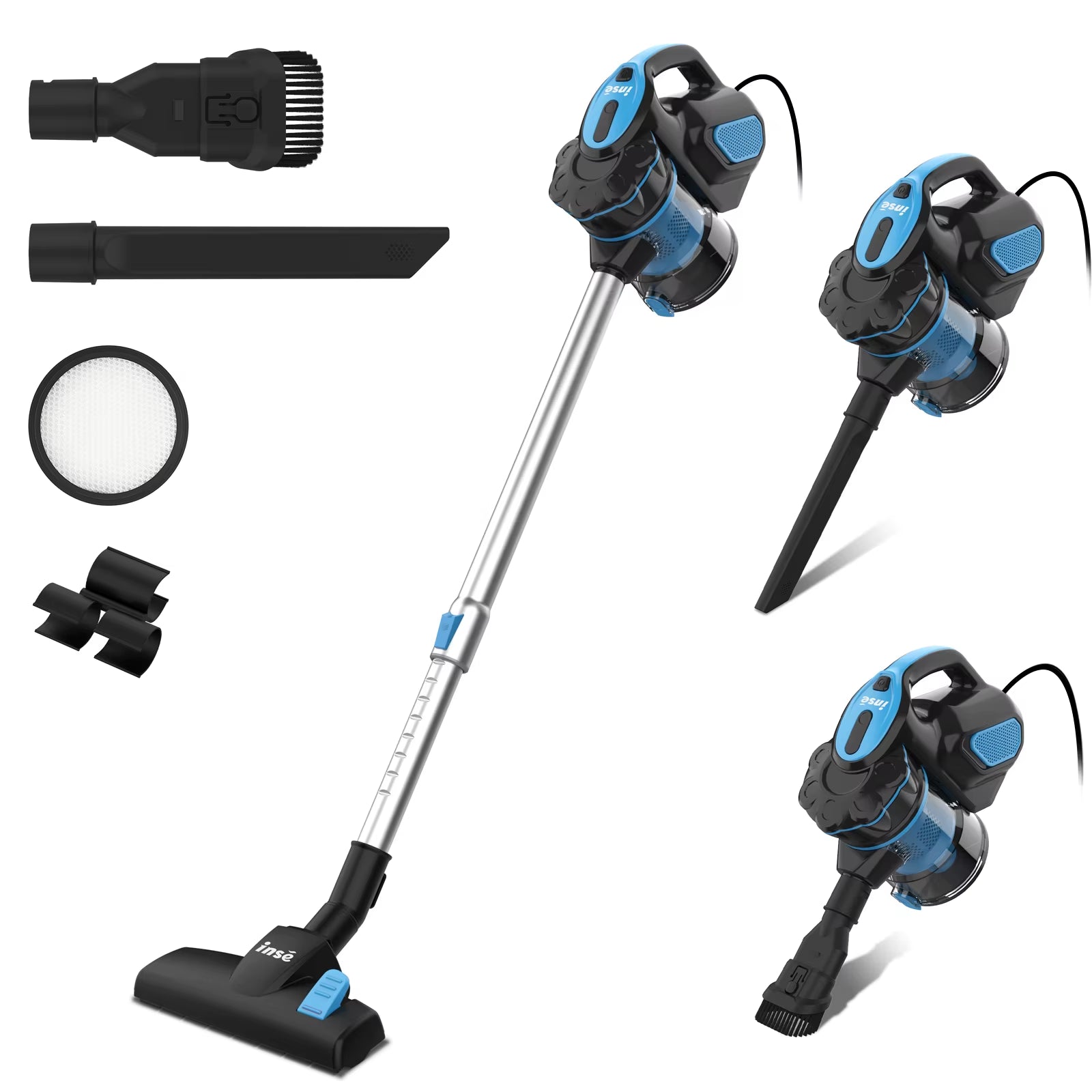 Vacuum Cleaner Corded  I5 18Kpa Powerful Suction 600W Motor Stick Handheld Vaccum Cleaner for Home Pet Hair Hard Floor