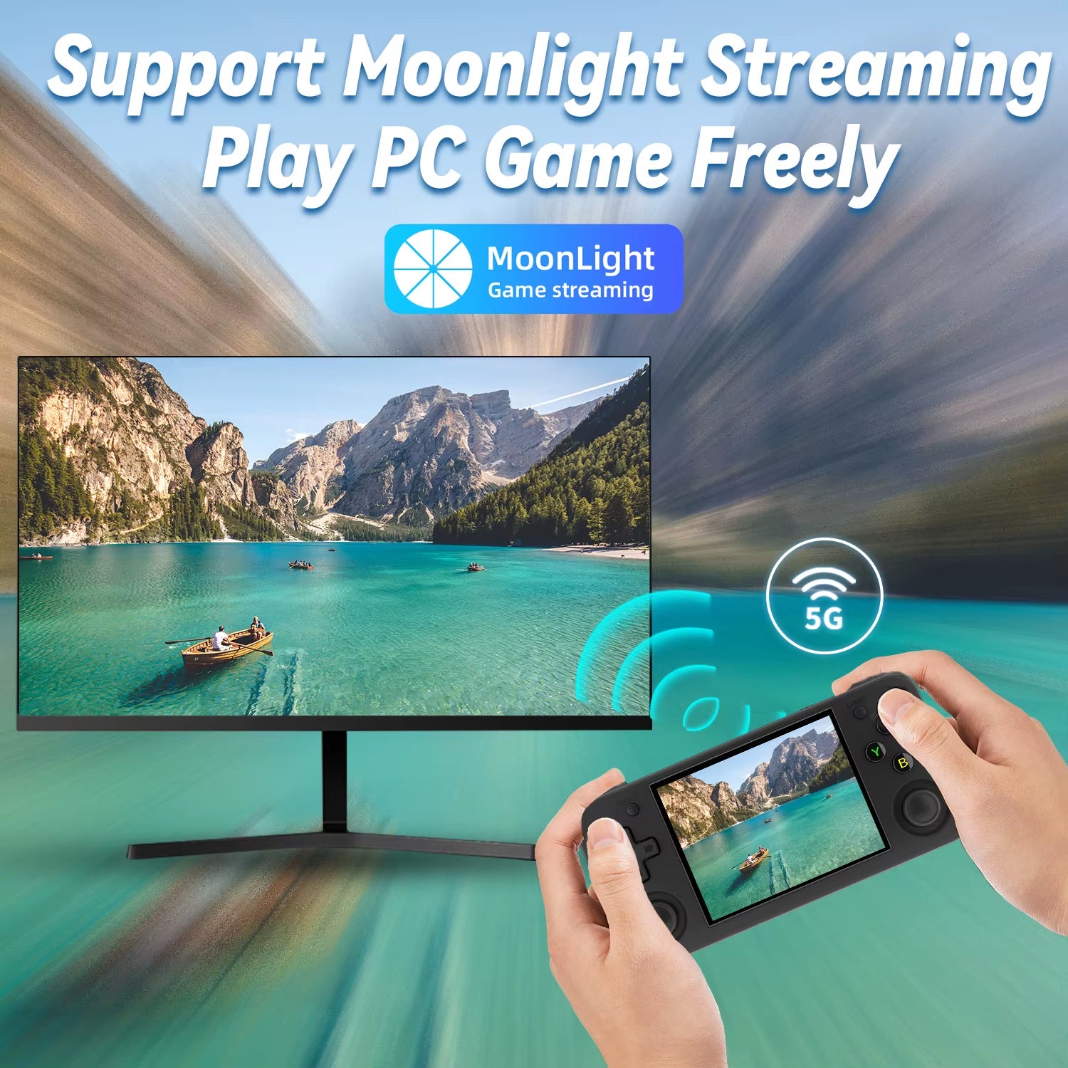 RG35XX H Hand-Held Consoles for Playing Video Games 3.5-Inch IPS 640*480 Screen Retro Game Player 3300 Mah Battery