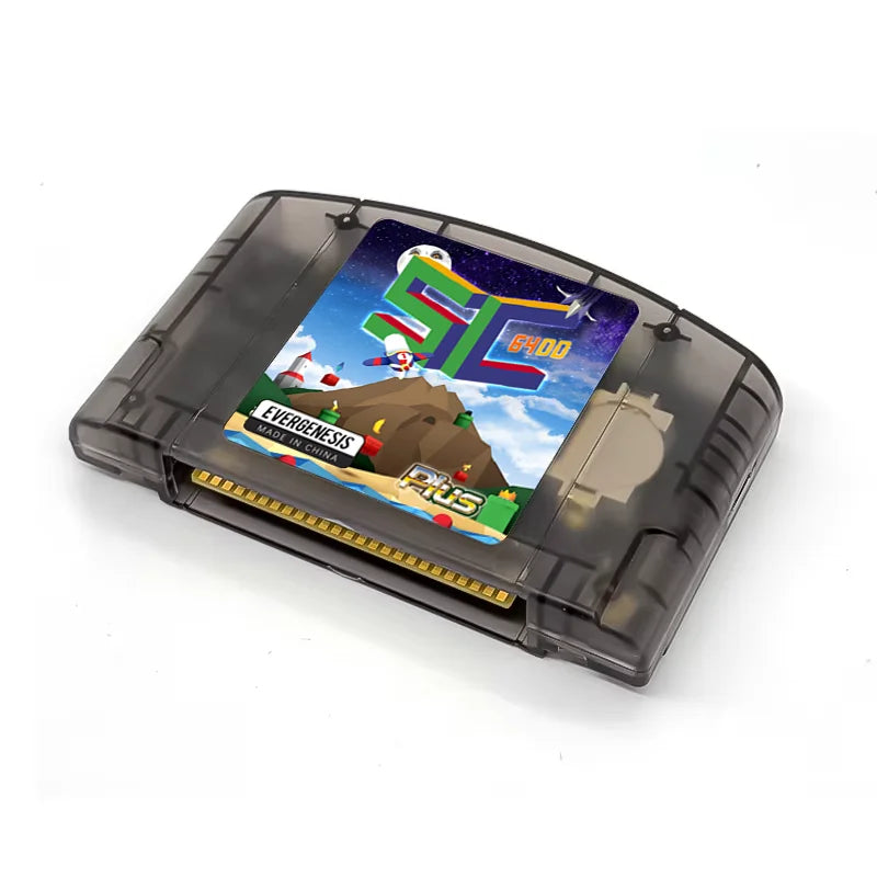 EVERGENESIS SC64 Open Source N64 800 in 1 Game Cartridge for Nintendo 64 Game Card Free 16GB Card Compatibility Support 64DD