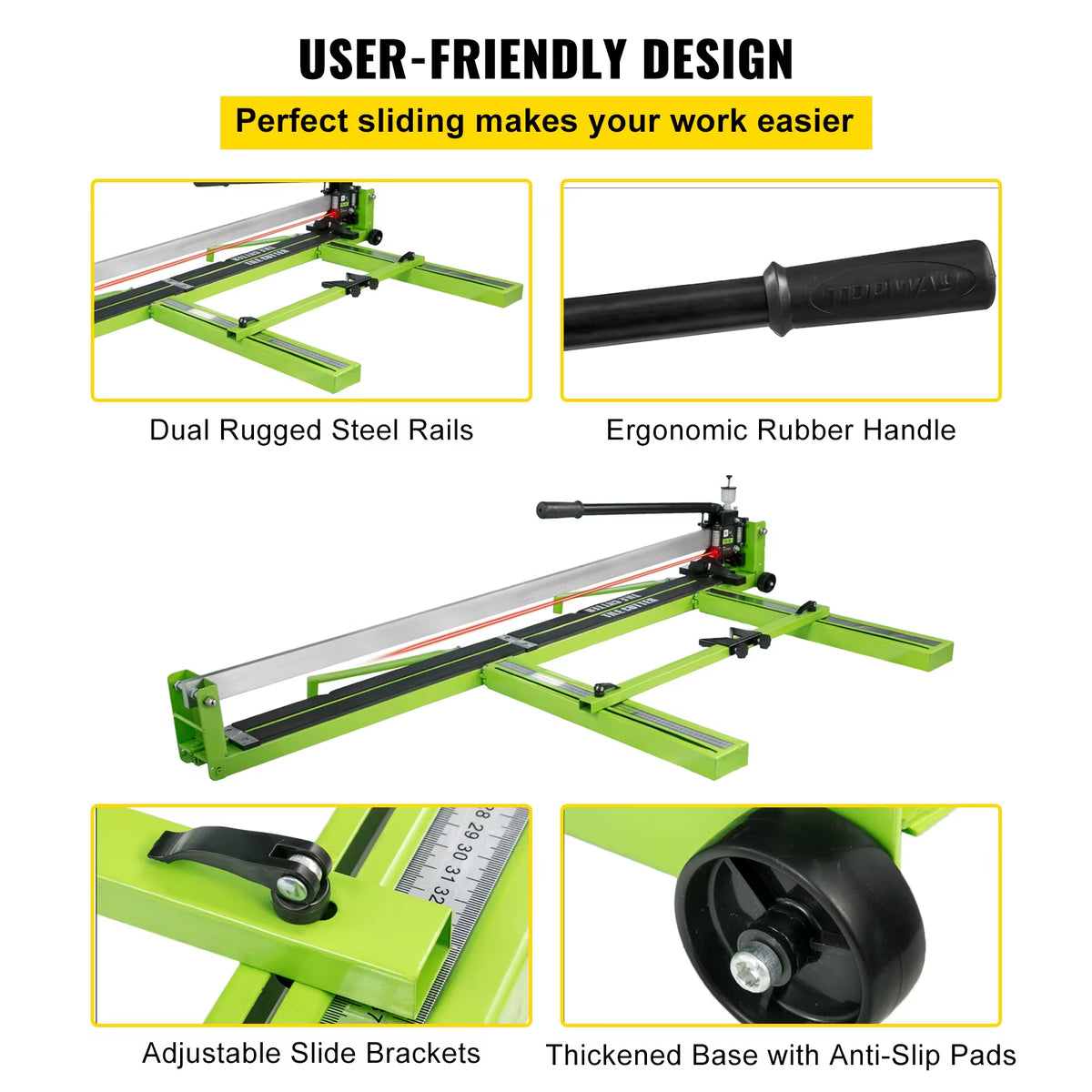 Succebuy Professional Manual Tile Cutter with Infrared Laser Positioning for Porcelain Flooring