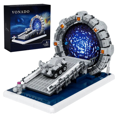Stargateal Building Block Kit,Movie Space Travel Scenes Weaponized Mobile Chariots Bricks Toys Children Gifts(722Pcs)