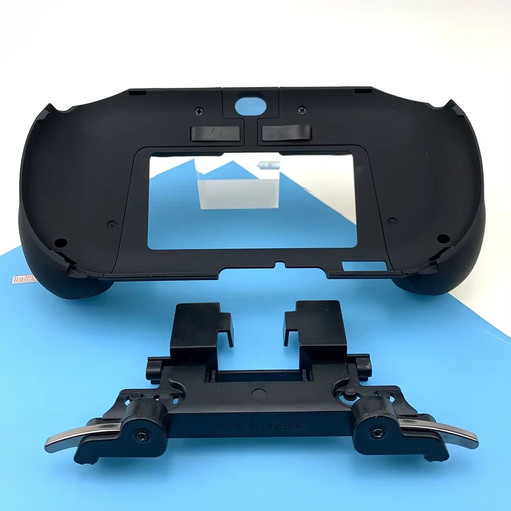 Gamepad Hand Grip Joystick Stand Shell Case Protect with L2 R2 Trigger Button for PS VITA 2000 PSV 2000 Slim + Front L2 R2 Kits