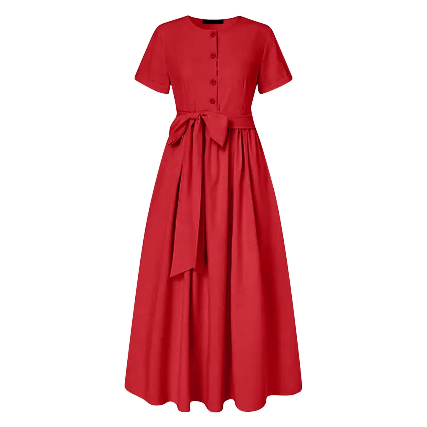 Women Elegant Formal Party Evening Dress 2025 Short Sleeve Patchwork Sashes Mid-Calf Dresses Sexy Deep V-Neck Dress plus Size