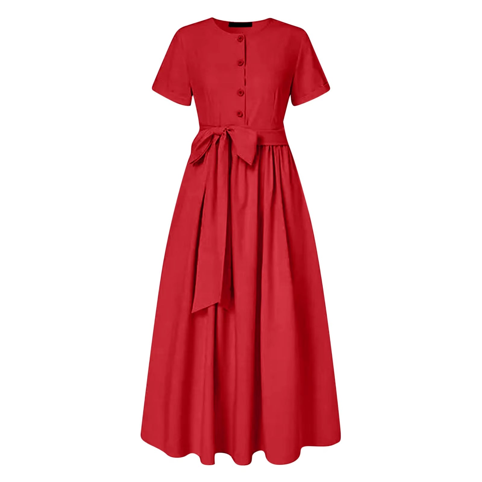 Women Elegant Formal Party Evening Dress 2025 Short Sleeve Patchwork Sashes Mid-Calf Dresses Sexy Deep V-Neck Dress plus Size