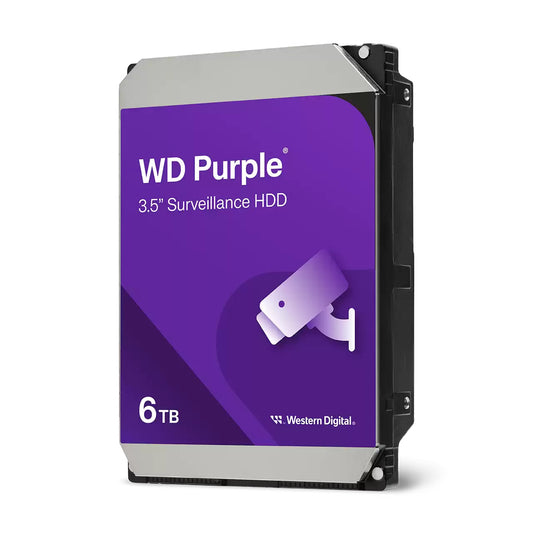 WD 6TB Purple Surveillance Hard Drive Internal Hard Drive HDD - WD64PURZ