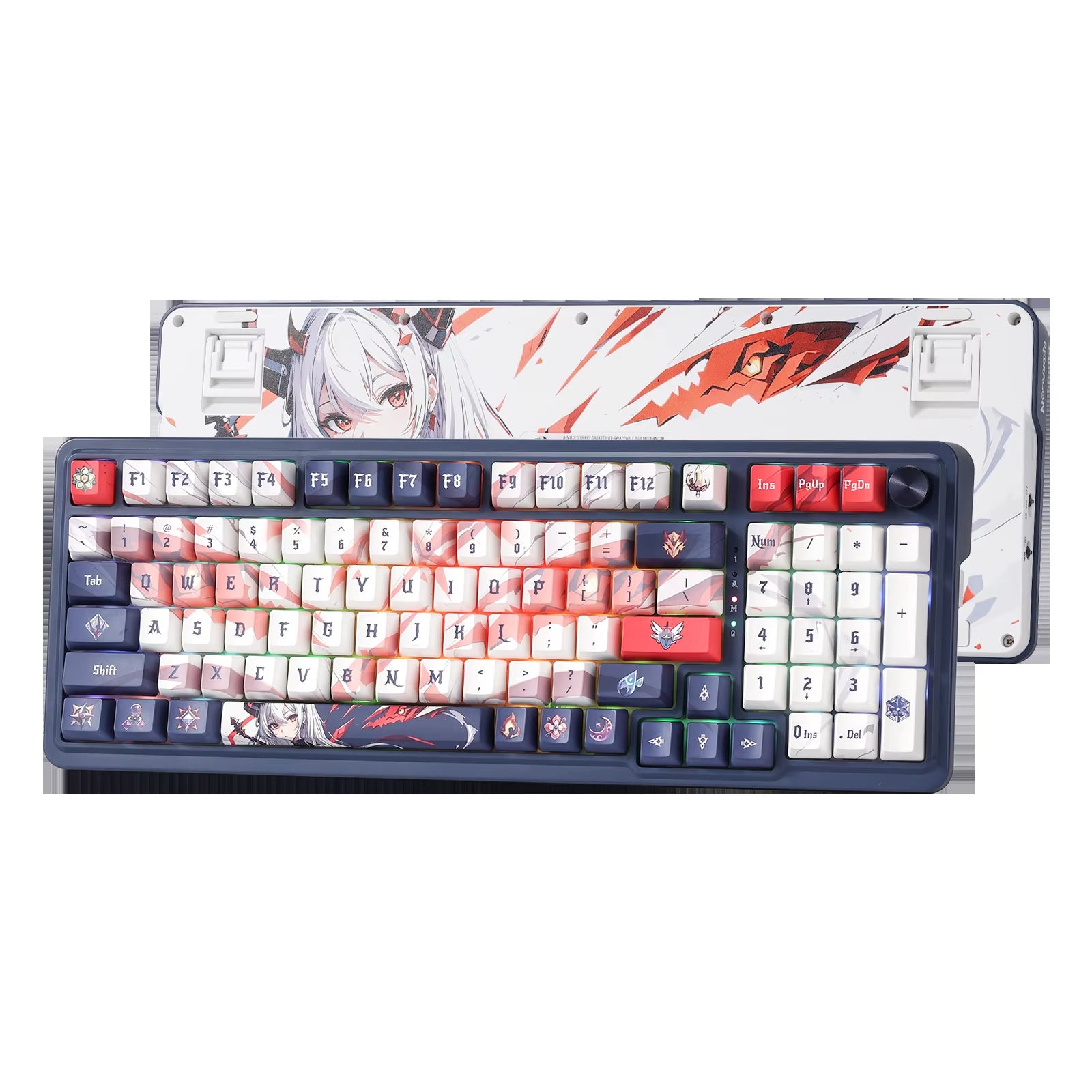 Unleash Your Gaming Potential with the Redragon K686 PRO SE 98 Keys Wireless RGB Mechanical Keyboard - Anime-Inspired, Hot-Swap Ready!
