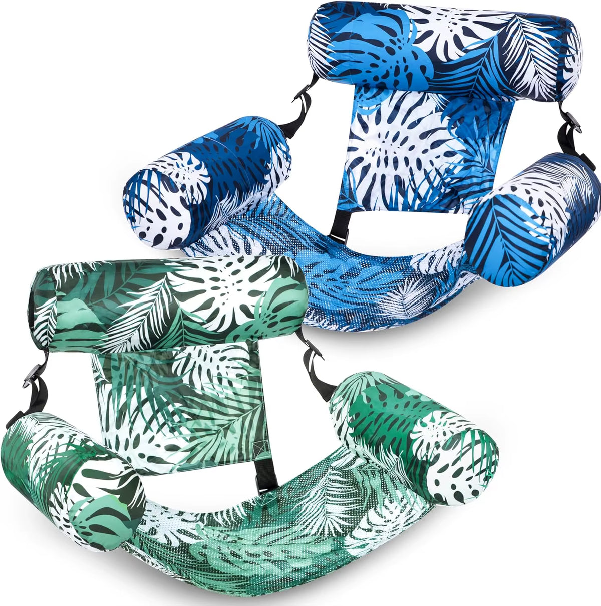 JOYFY Inflatable Pool Chair Leaf - Floating Lounger for Adults, Ideal for Summer Parties at the Beach or Lake