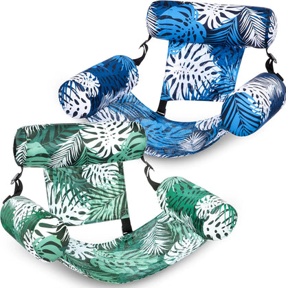 JOYFY Inflatable Pool Chair Leaf - Floating Lounger for Adults, Ideal for Summer Parties at the Beach or Lake