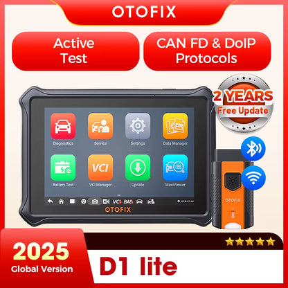 OTOFIX D1Lite Bluetooth OBD2 Diagnostic Tool - Bi-Directional Automotive Scanner with 2 Years of Free Updates and Active Testing Features