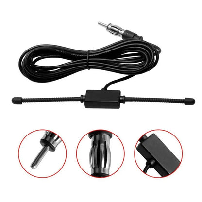 Car FM Dipole Antenna for Stereo and Boat Radio with Aerial Splitter Cable Adapter