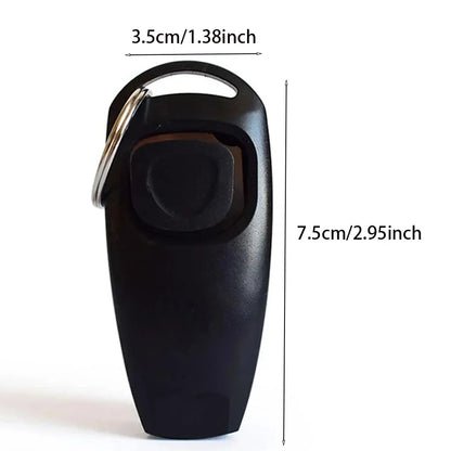 Pet Dog Training Clicker Pet Dog Whistle Key Ring and Wrist Strap Dog Trainings Behavior Pet Supplies for Obedience Commands