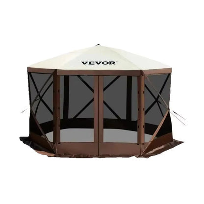 Pop-Up Camping Gazebo Camping Canopy Shelter 6 Sided 12' X 12' / 10' X 10' Sun Shade Tents & Canopies Camping & Hiking