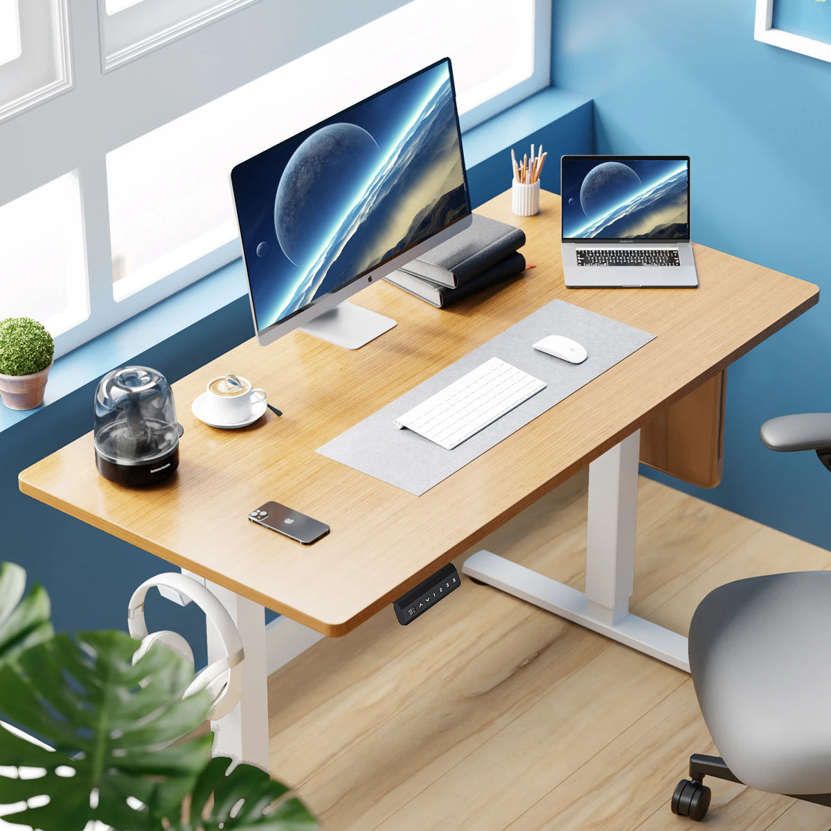JHK Ergonomic Electric Height Adjustable Standing Desk, 40"x24" Sit-Stand Workstation