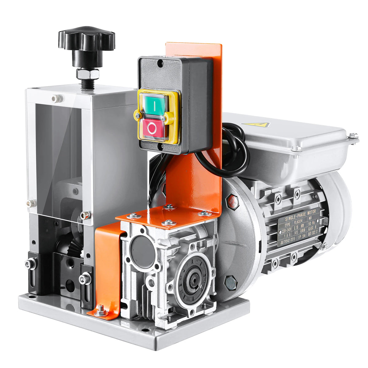Succebuy Electric Wire Stripping Machine - 1.5-25mm Cable Stripper, 180W, 60Ft/Min, 3 Feeding Holes for Scrap Copper Recycling