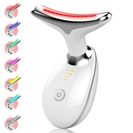 Facial Massager for Skin Care | Double Chin Treatment | 7 Color Modes | Face Sculpting Tool | Thermal, Vibration, Microcurrent 