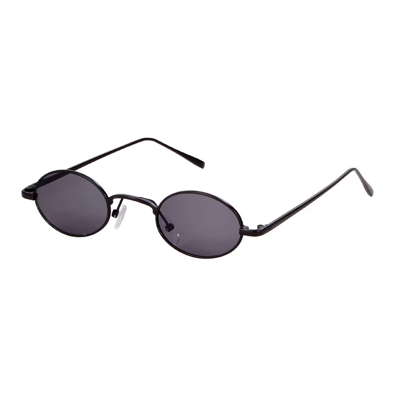 Skinny Steampunk Oval Sunglasses 2020 Women Vintage Small Steam Punk Goggles Designer Gold Tiny Sun Glasses Shades SN229
