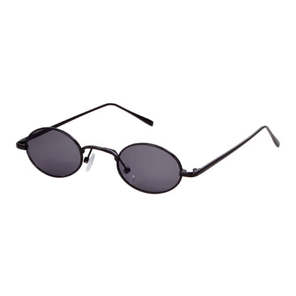 Skinny Steampunk Oval Sunglasses 2020 Women Vintage Small Steam Punk Goggles Designer Gold Tiny Sun Glasses Shades SN229