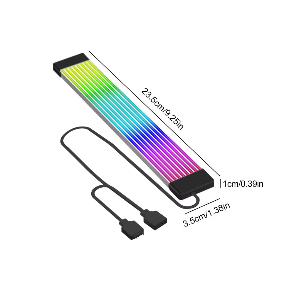 5V 3Pin ARGB Sync PC Cables 8Pin 24Pin PSU RGB Cable Extensions Flexible LED Strip Light DIY Kit for Computer Power Supply