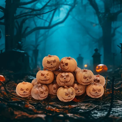 6/10 Pieces Miniature Pumpkin Figurines Decorative Fairy Halloween Garden Adornments Resin for Desk Outdoor Garden Home Party