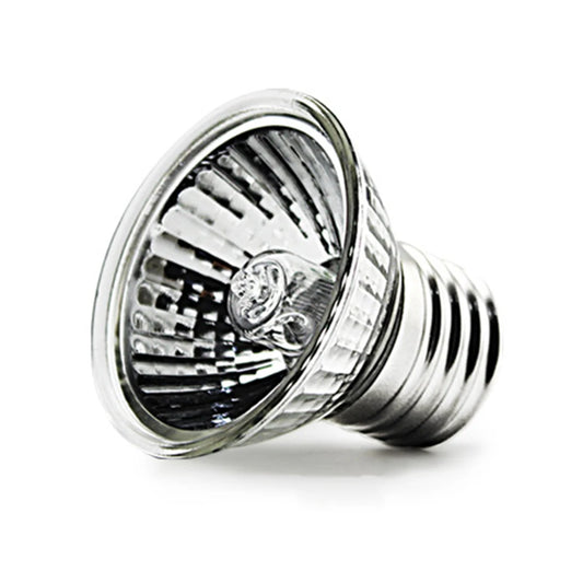 Reptile Heat Lamp Rotating Double-Head Reptile Light Bracket UVA/UVB Bulb 25W for Turtle Lizards Snake Plants