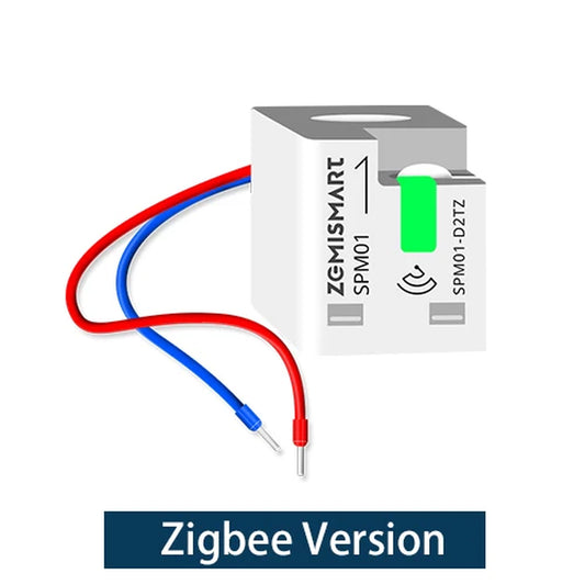 Smart Energy Meter Zigbee Wifi Monitor Electric Sensor Real-Time Measure Work with Tuya Zigbee2Mqtt Home Assistant