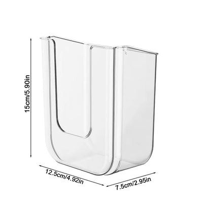 Bathroom Wipe Holder and Storage Organizer with Adhesive Dispenser for Kitchen and Toilet Use