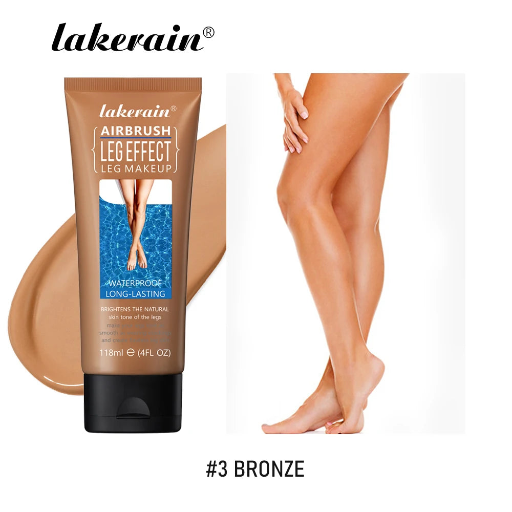 Leg Makeup Moisturizing Liquid Body Foundation - Waterproof Tanning Cream for Even Skin Tone in 3 Shades