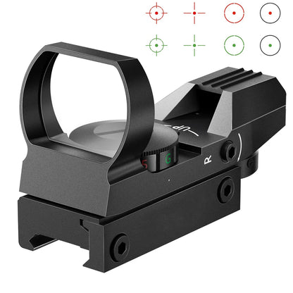 Professional Tactical Red and Green Dot Sight with 20mm Rail for Hunting and Reflex Optics
